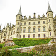 Majestic Castle On Hill Poster