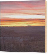 Serene Mountain Sunrise In Bryce Canyon National Park Wood Print