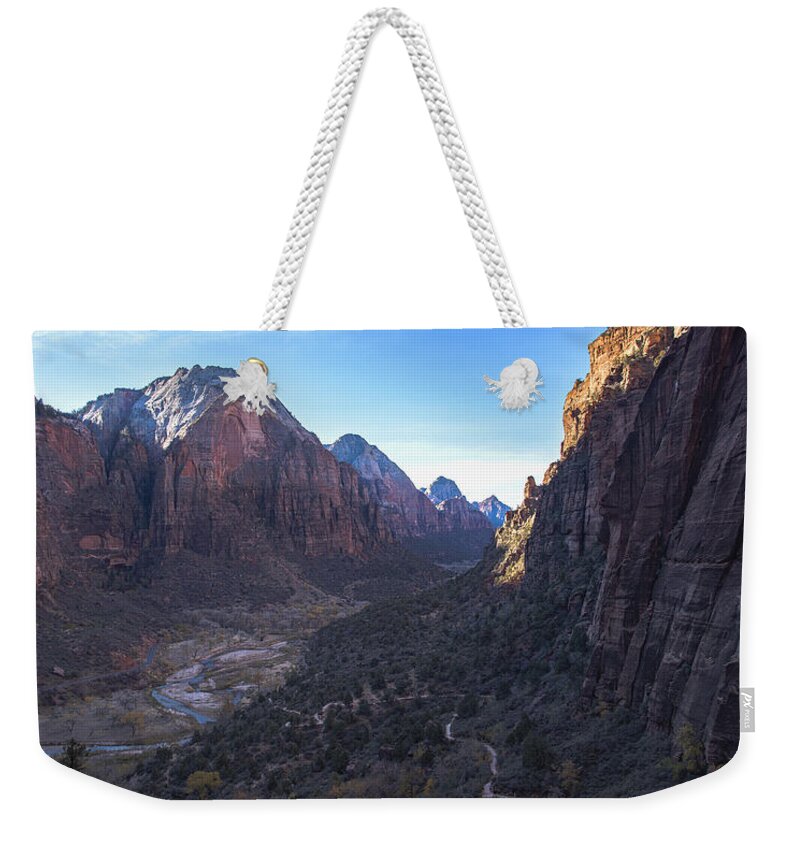 Breathtaking Valley Vista In Zion National Park Weekender Tote Bag