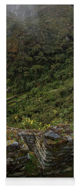 Misty Mountain Ruins Yoga Mat