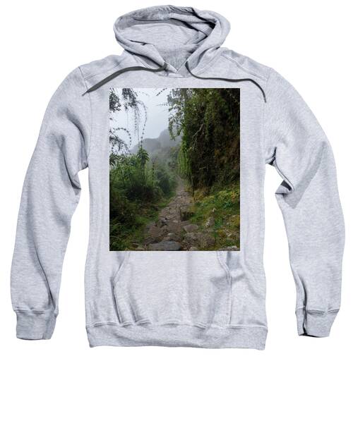 Misty Forest Pathway On The Inca Trail Sweatshirt