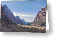 Majestic Zion National Park View Greeting Card