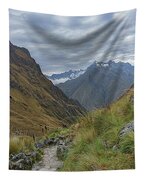 Trail Through Majestic Mountain Landscape To Dead Woman's Pass Tapestry