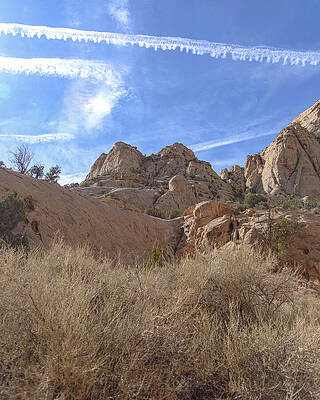 Wall Art featuring the photograph Desert Cliffs In Capitol Reef National Park by Brandon Wichmann