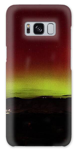 Northern Lights Over Wasatch Mountain Range Galaxy Case by Brandon Wichmann
