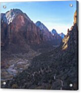 Breathtaking Valley Vista In Zion National Park Acrylic Print