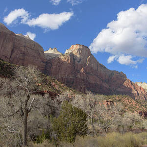 Majestic Mountain under Clear Blue Sky by Brandon Wichmann