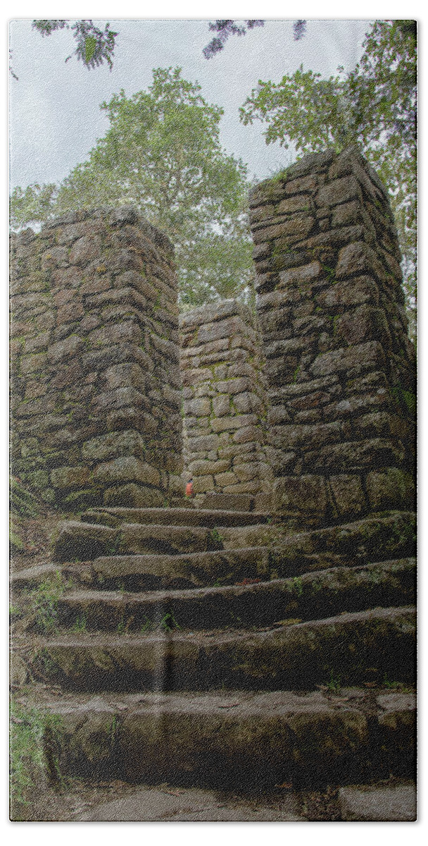 Ancient Stone Passageway Bath Towel