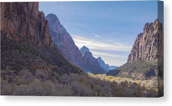 Majestic Zion National Park View Canvas Art Print by Brandon Wichmann