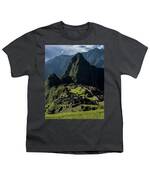 Majestic Ruins In A Mountain Valley Youth T-Shirt
