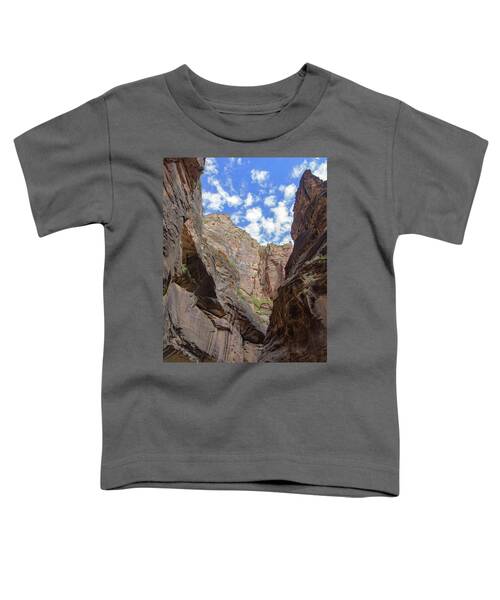 Majestic Canyon Sky View In The Narrows Toddler T-Shirt