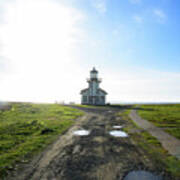 Lighthouse Under A Bright Sky Poster