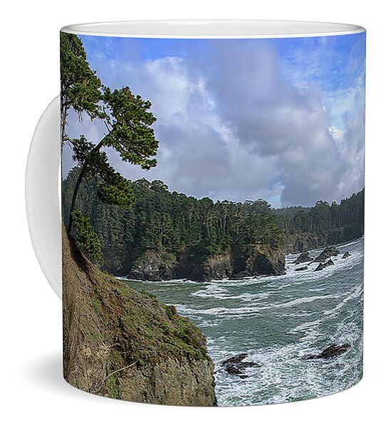Coastal Serenity With Rugged Cliffs Coffee Mug