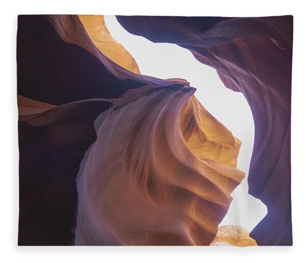 Antelope Canyon Curves And Light Play Fleece Blanket