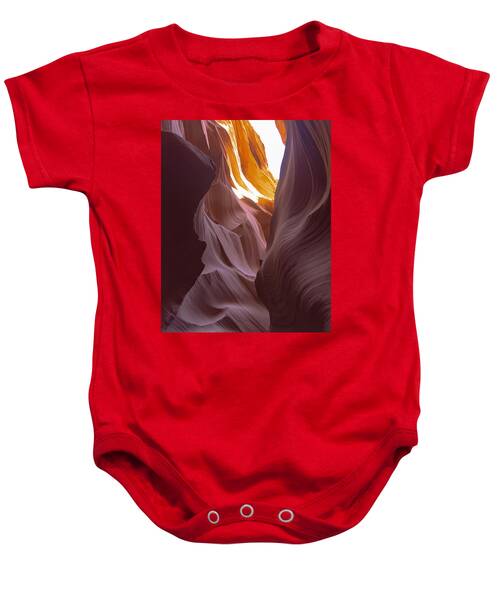 Curves Of Sunlit Antelope Canyon Walls Baby One-Piece