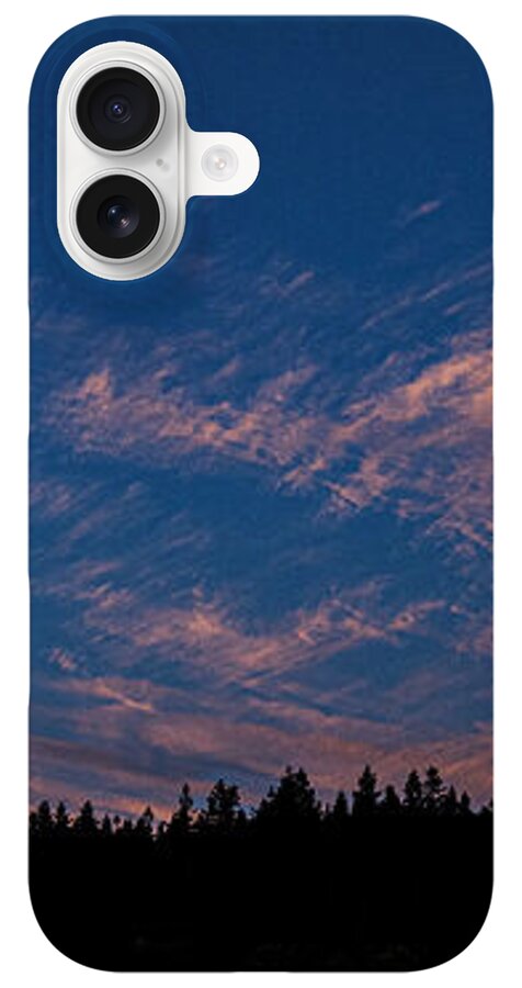 Twilight Over Forested Horizon iPhone Case