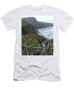 Rocky Coastline With Vibrant Foliage T-Shirt