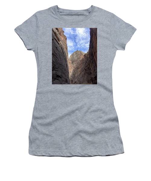 Towering Canyon Cliffs And Blue Sky Women's T-Shirt