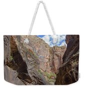 Majestic Canyon Sky View In The Narrows Weekender Tote Bag