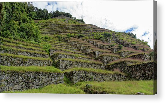 Ancient Terraces Amidst Greenery Acrylic Print