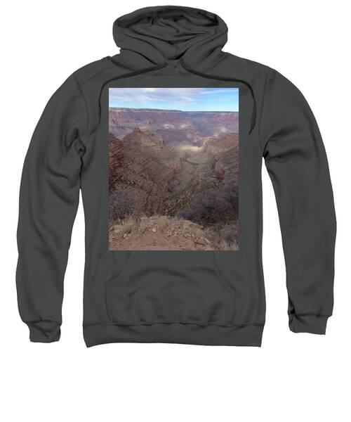 Majestic Grand Canyon Overlook Under Azure Sky Sweatshirt