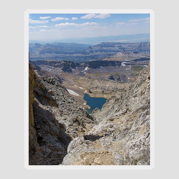 Breathtaking Middle Teton Mountain View Sticker