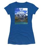 Majestic Mountain Overlooks Humantay Lake Women's T-Shirt