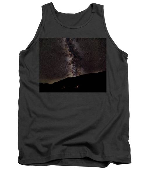 Starry Night Over Mountain Landscape Tank Top