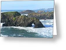 Majestic Coastal Rock Formations Greeting Card