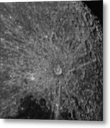 Lunar Surface Craters In Detail Metal Print