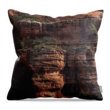 Majestic Red Rock Formations In Sedona Arizona Throw Pillow