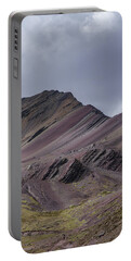 Majestic Andean Mountainscape With Colorful Striations Portable Battery Charger