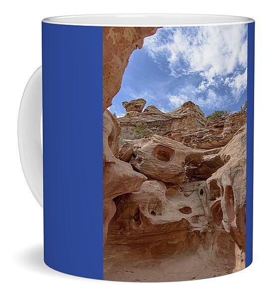 Majestic Rock Formations In Capitol Reef National Park Coffee Mug