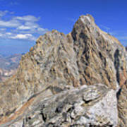 Majestic Mountain Peak Under Clear Skies Art Print