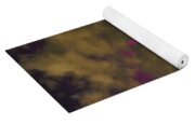 Vibrant Aurora Over Wasatch Mountain Range Yoga Mat