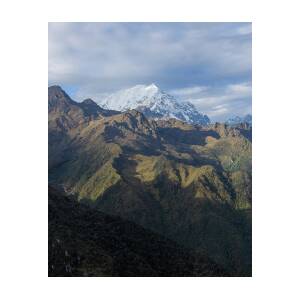 Majestic Andes Mountain Peaks Under Cloudy Sky by Brandon Wichmann