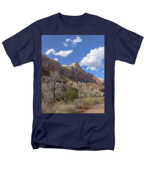 Majestic Mountain Under Clear Blue Sky Men's T-Shirt  (Regular Fit)