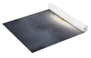 Celestial Moon In Ethereal Glow Yoga Mat