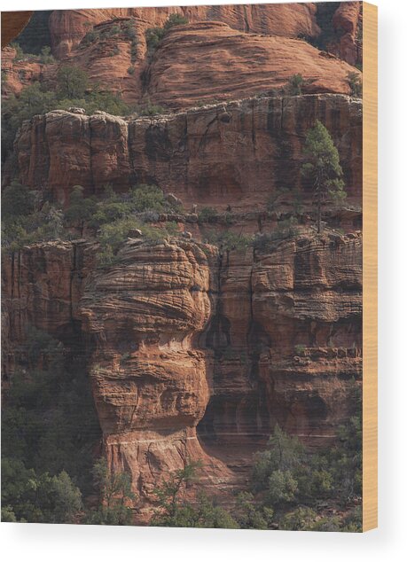 Majestic Red Rock Formations In Sedona Arizona Wood Print