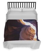 Antelope Canyon Curves And Light Play Duvet Cover