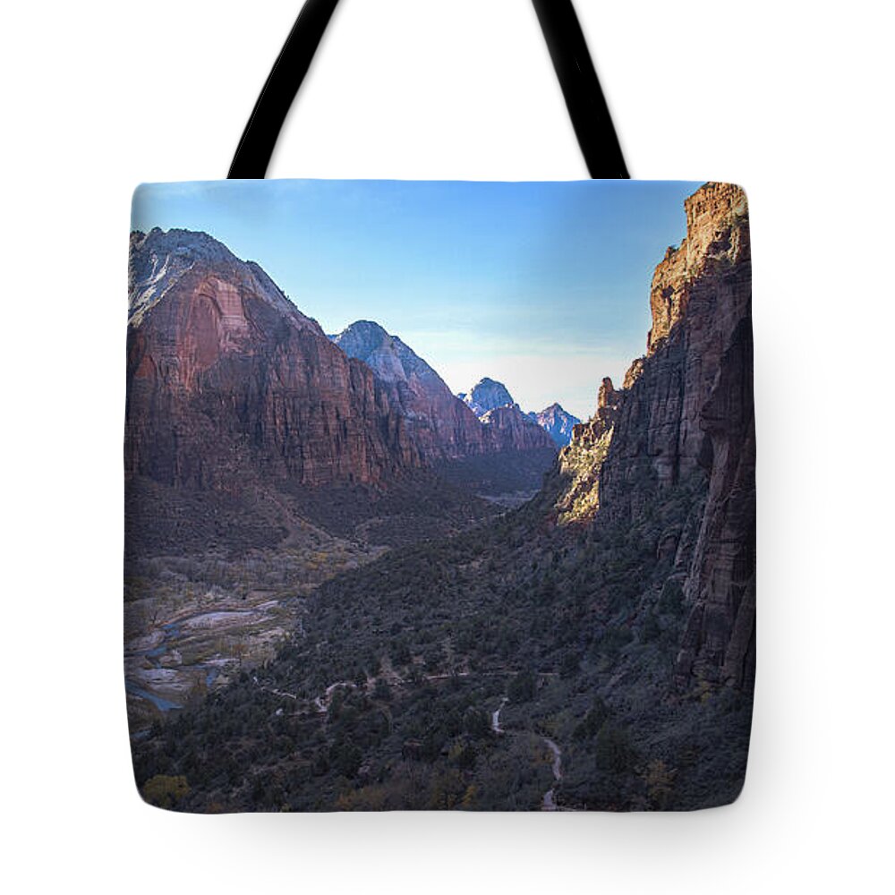 Breathtaking Valley Vista In Zion National Park Tote Bag