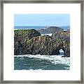 Majestic Coastal Rock Formations Framed Print