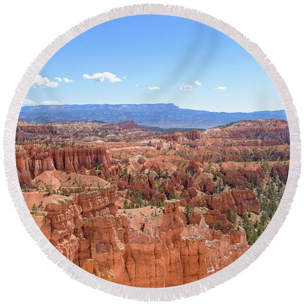 Bryce Canyon National Park Landscape Round Beach Towel