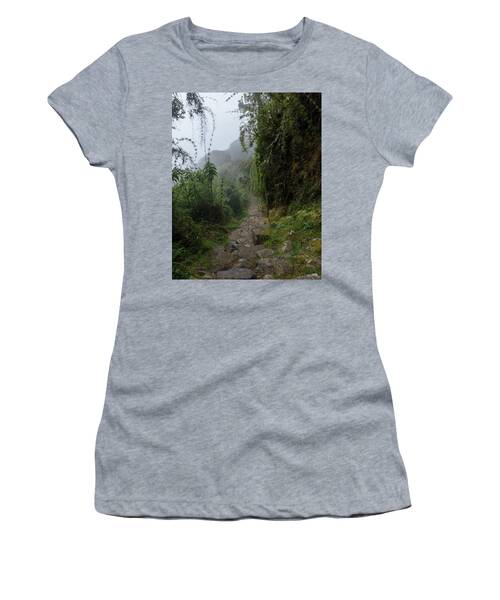 Misty Forest Pathway On The Inca Trail Women's T-Shirt