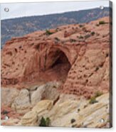 Natural Arch In Desert Landscape Acrylic Print
