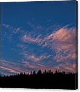 Twilight Over Forested Horizon Canvas Print
