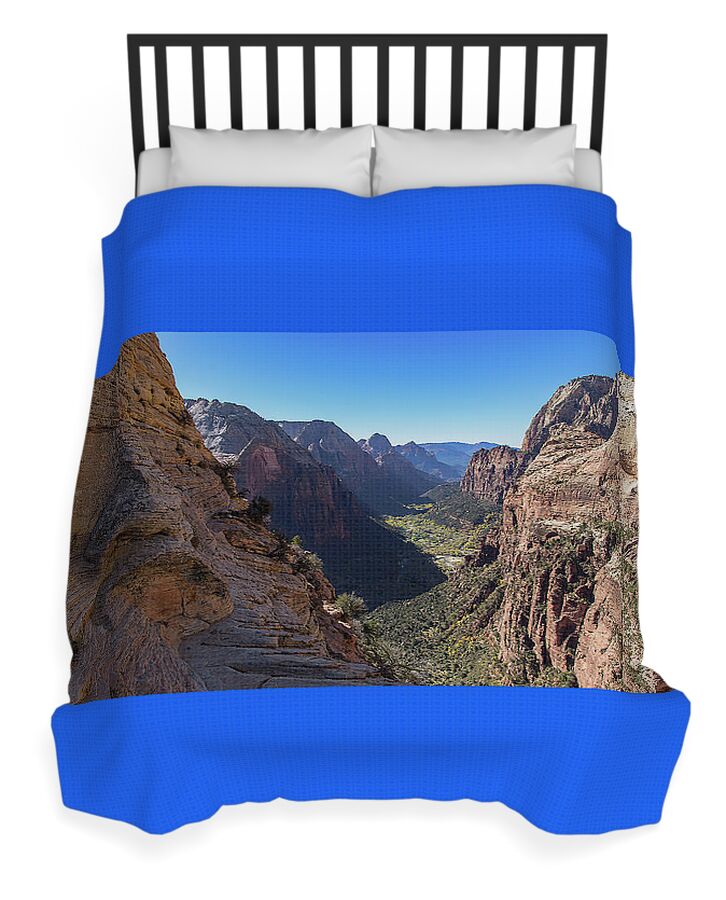 Breathtaking Zion Canyon View Duvet Cover