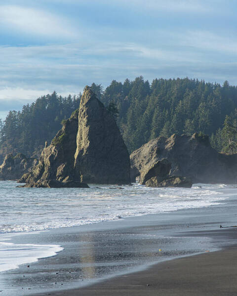 Dramatic Coastal Rock Formations Poster