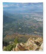 Expansive View From Ben Lomond Summit Fleece Blanket