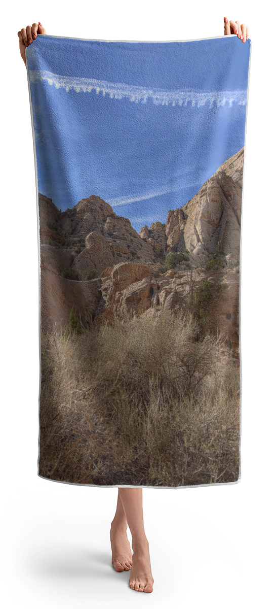 Desert Cliffs In Capitol Reef National Park Beach Towel